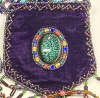 Deep purple amulet bag
